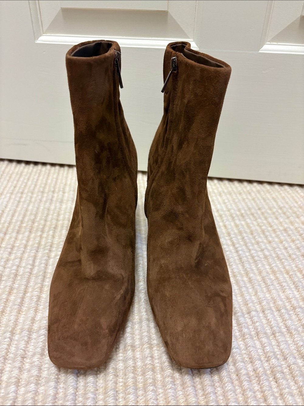 Classic Women's Brown Suede Ankle Boots